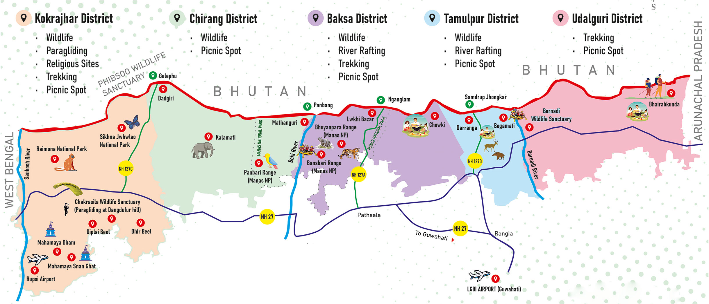 Map of Bodoland